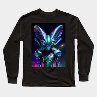 Reptilian Space Alien Long Sleeve T-Shirt